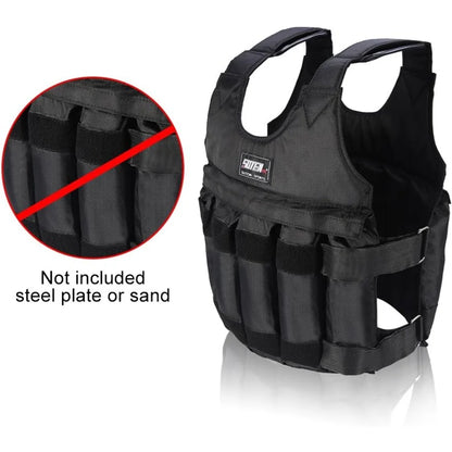 Adjustable Weightless Vest, 0-44 Lbs Weightless Vest for Men Workout, Fitness Weightless Vest Running Vest for Men Women, Strength Training Workout Equipment for Training Running Jogging(No Weights)