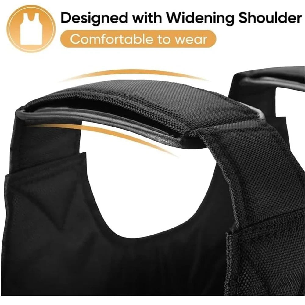Adjustable Weightless Vest, 0-44 Lbs Weightless Vest for Men Workout, Fitness Weightless Vest Running Vest for Men Women, Strength Training Workout Equipment for Training Running Jogging(No Weights)