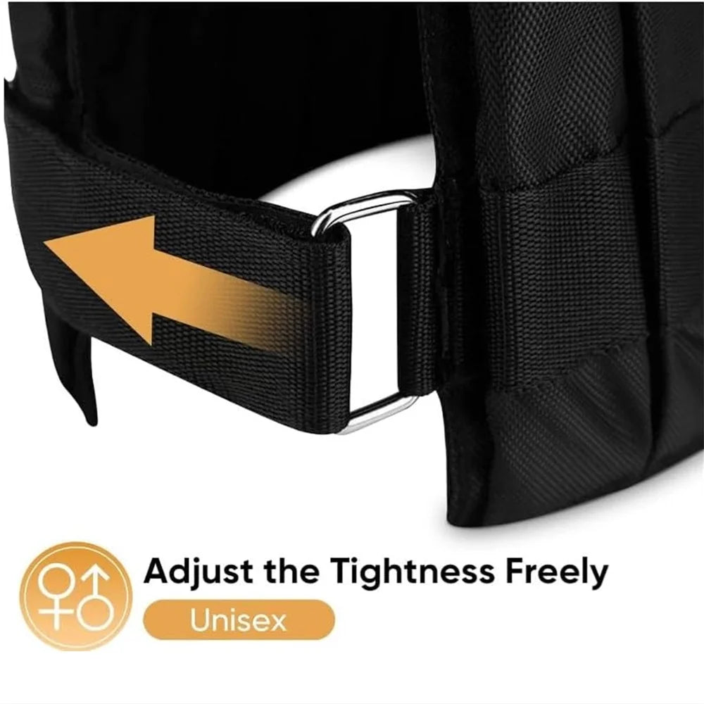 Adjustable Weightless Vest, 0-44 Lbs Weightless Vest for Men Workout, Fitness Weightless Vest Running Vest for Men Women, Strength Training Workout Equipment for Training Running Jogging(No Weights)